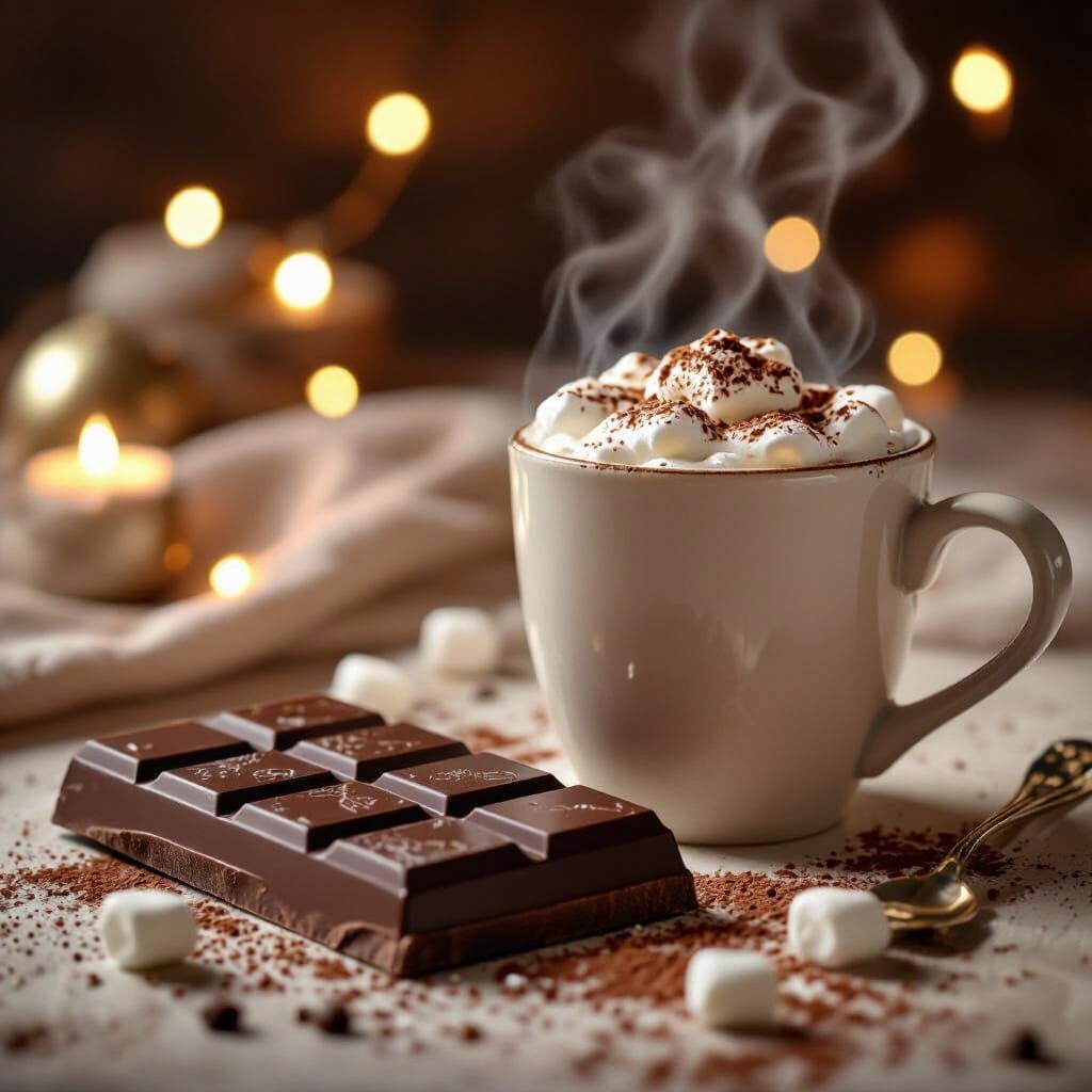 Decadent Swiss Chocolate & Hot Cocoa in Warm Light