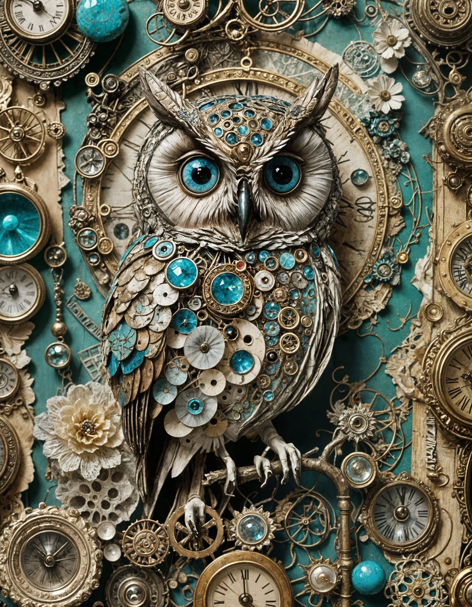 Eerie 3D Collage of Lost Treasures