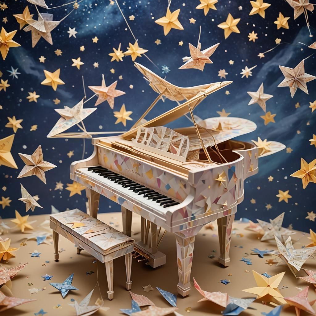 @KookieKreator  origami piano