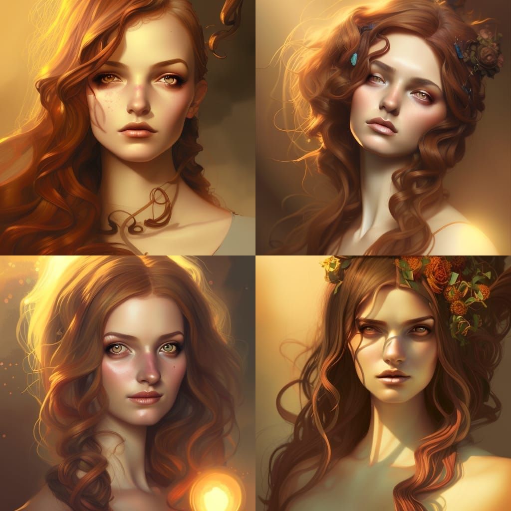 Victorian Witch Portrait in Dynamic Fantasy Art Style