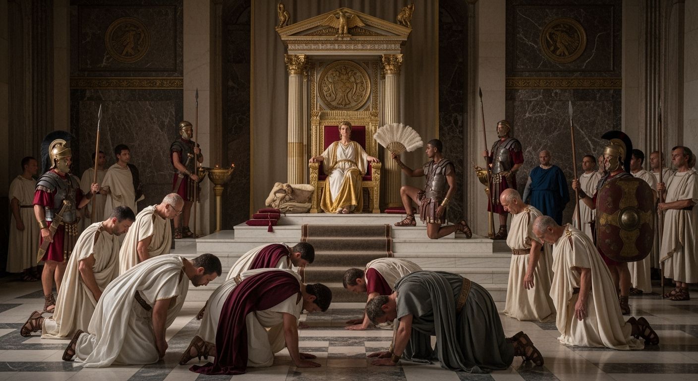 Empress Messalina in Luxurious Ancient Rome Palace