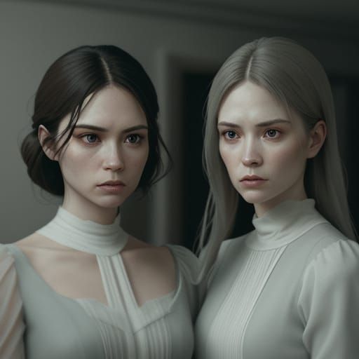 Cinematic Still of a Silent Encounter