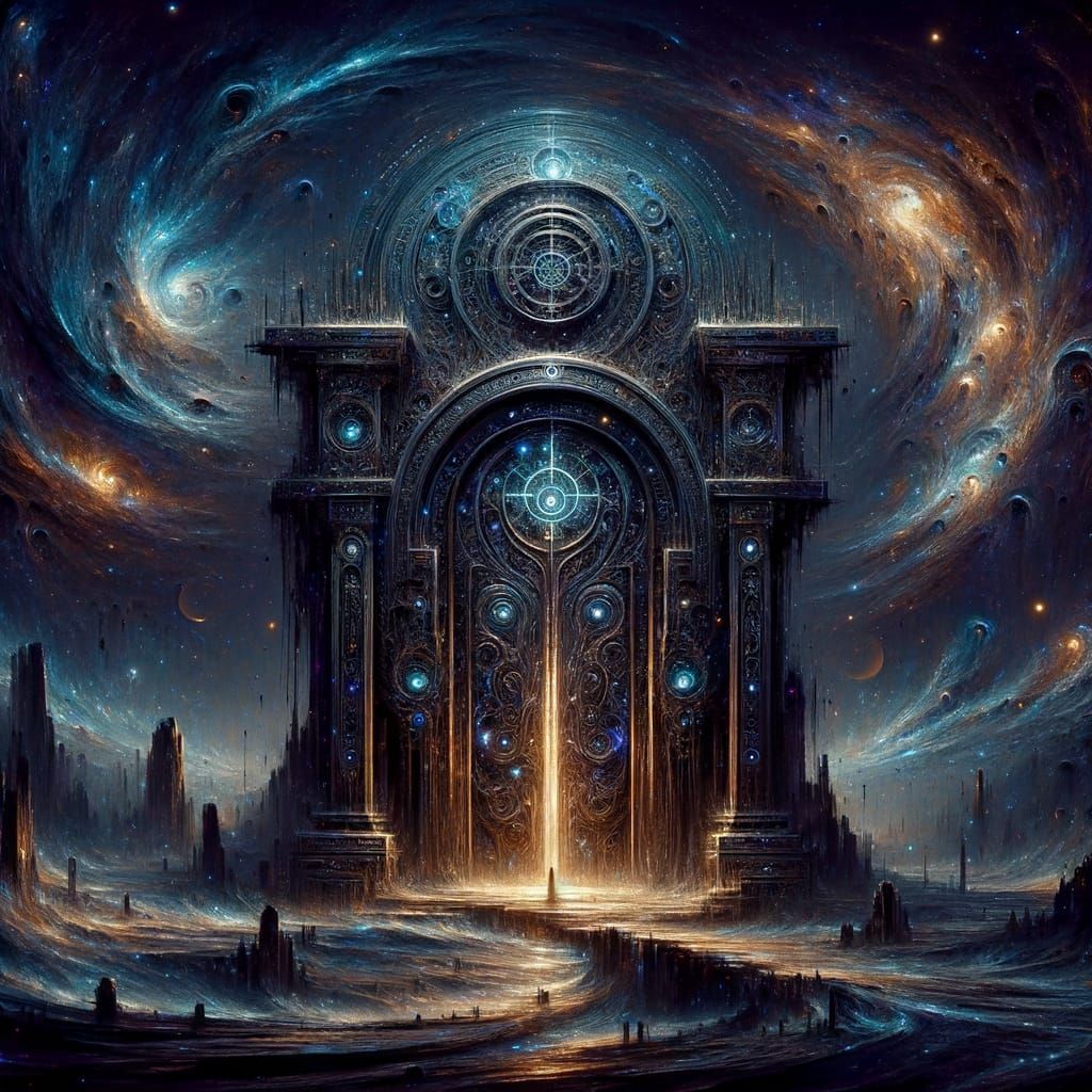 Majestic Obsidian Gate to Twilight Realm