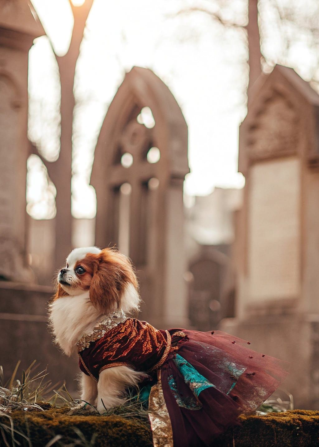 Burgundy Turquoise Gold Bride of Frank