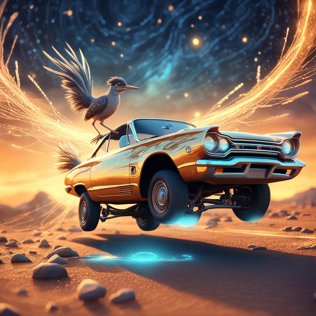 Ethereal Sentient Car Radiates Constellations on Celestial H...