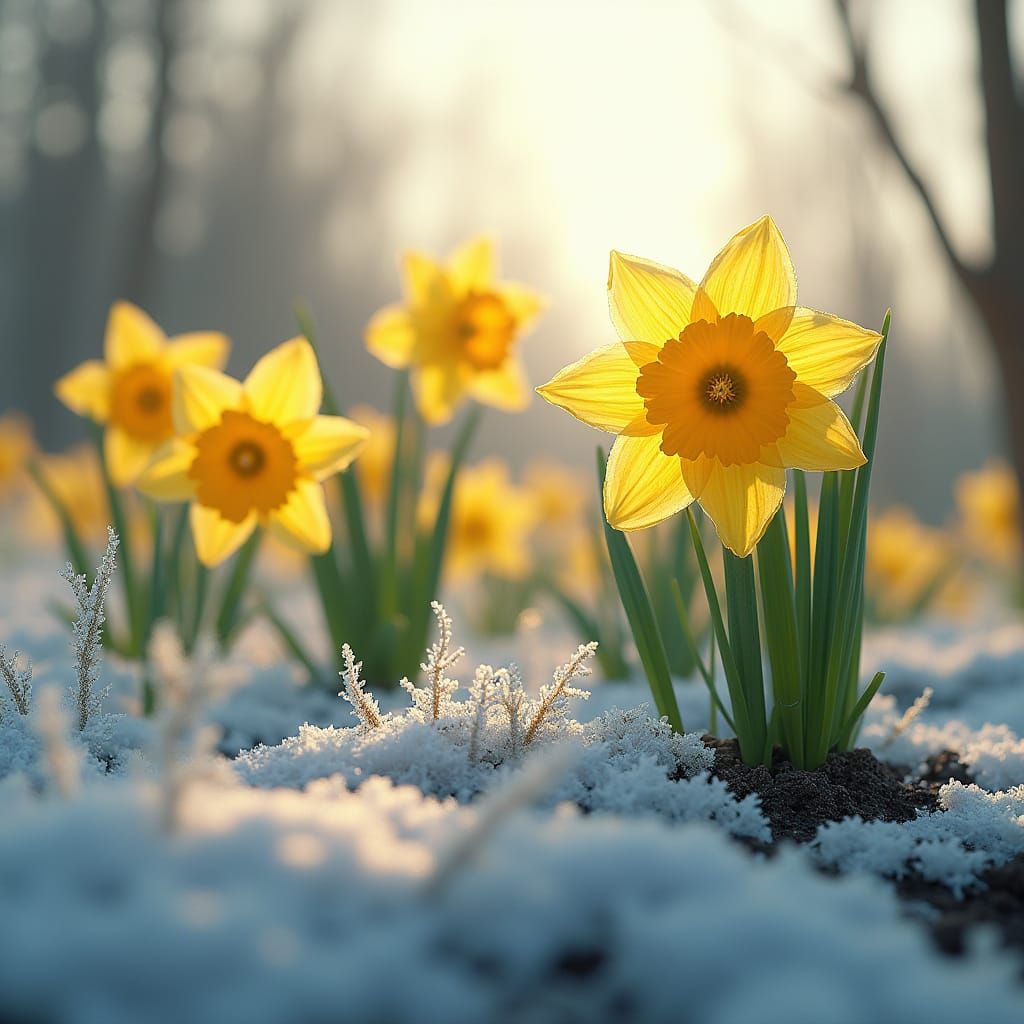 Spring's Vibrant Awakening in Dreamlike Color