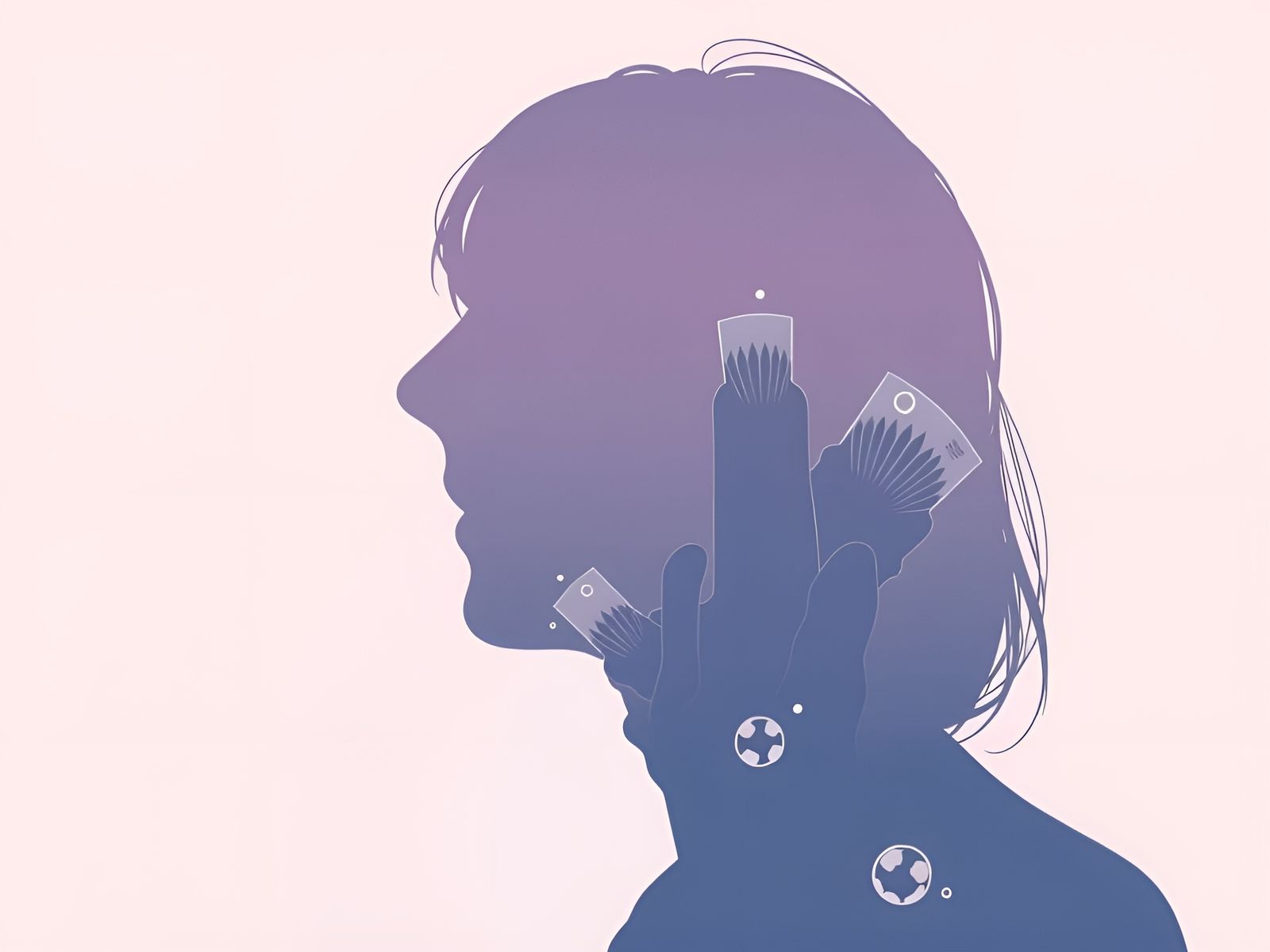 Digital Minimalist Landscape with Geometric Patterns