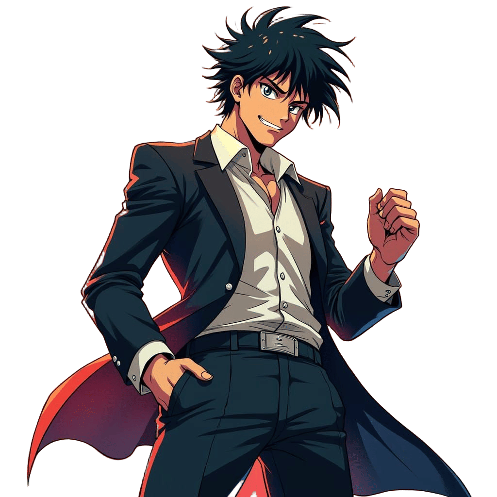 Anime Gojo Satoru Attitude in Action