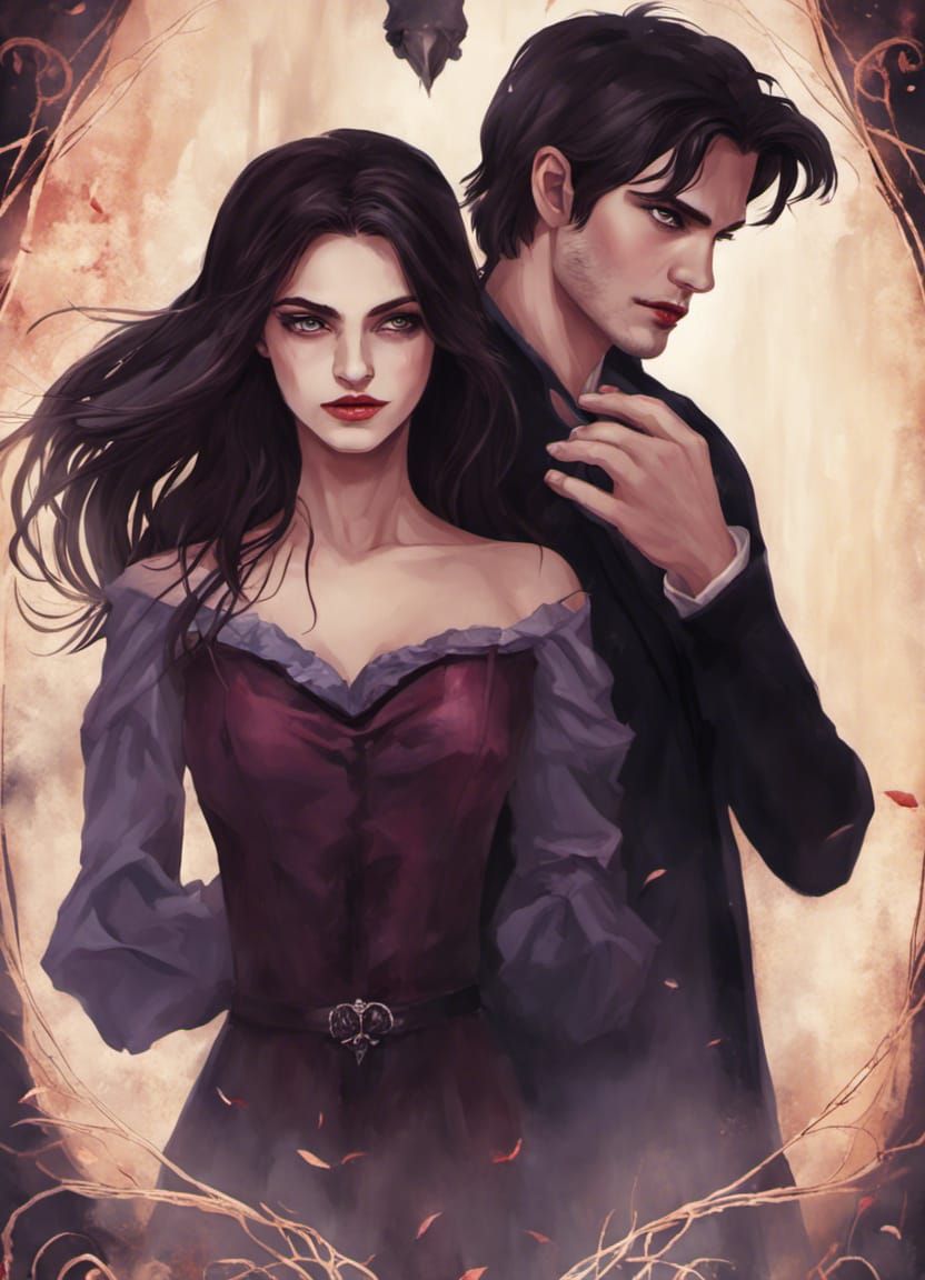 Immortal Witch and Vampire Romance Novel Cover