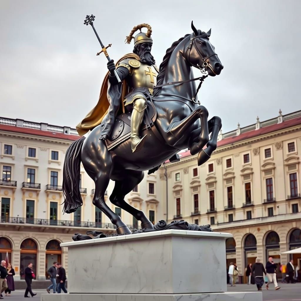 John Sobieski Statue in Vienna, Baroque Style