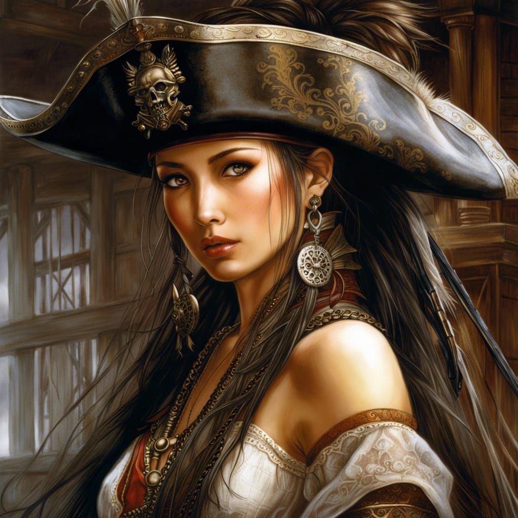 Pirate Princess in Feudal Japan: A Photorealistic Portrait