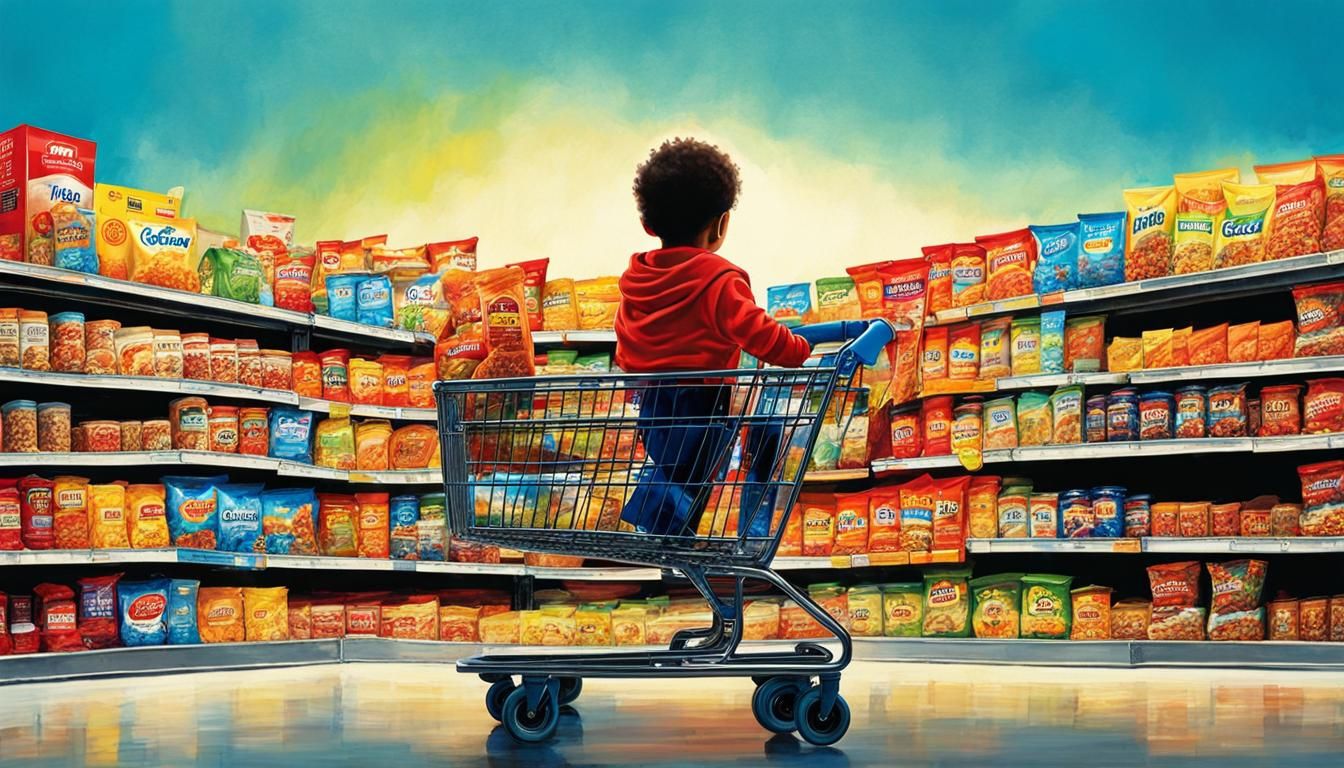 Cute Kid Cereal Toss in Hyper-Detailed Digital Art