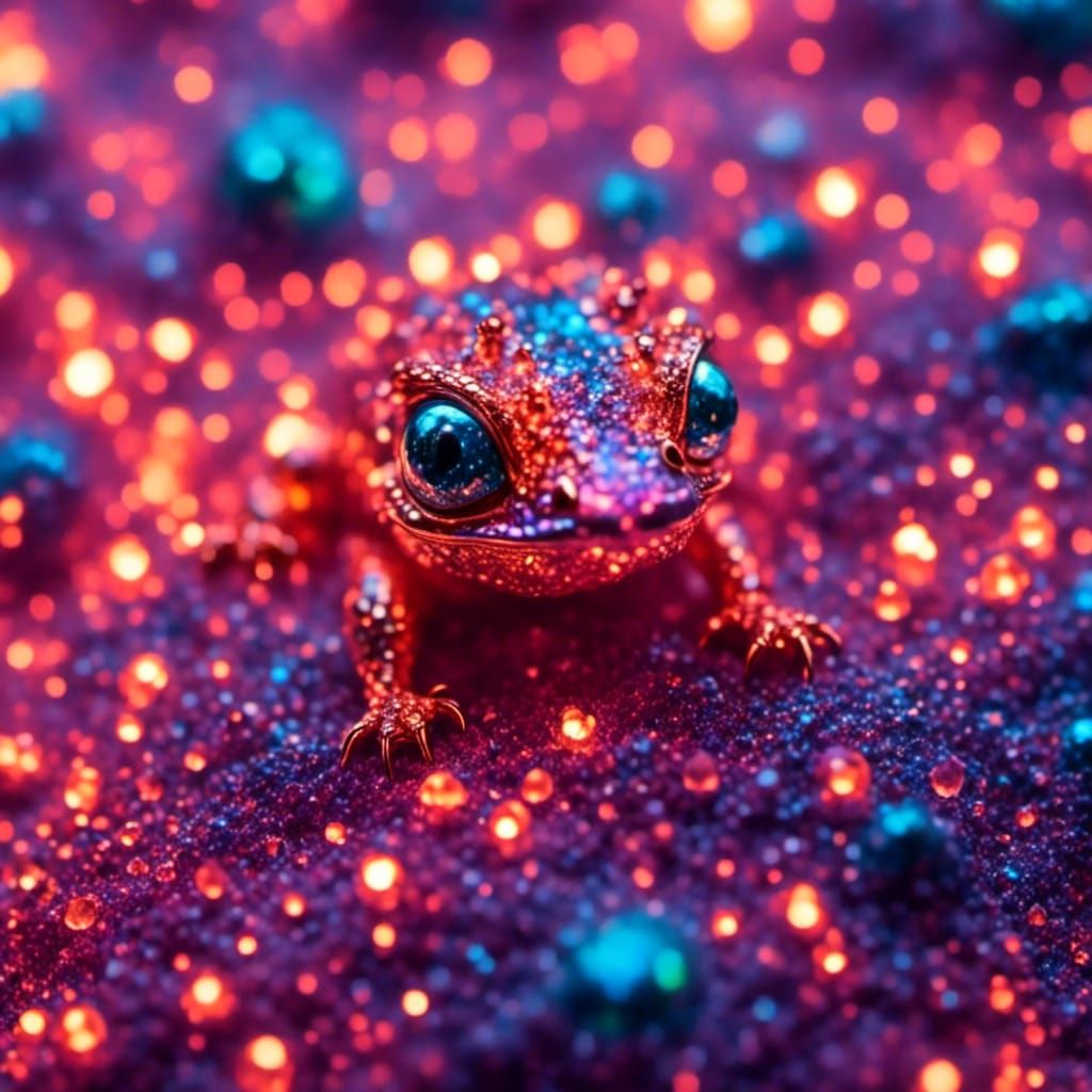 Luminous Crystal Dragon Hatchling Microportrait