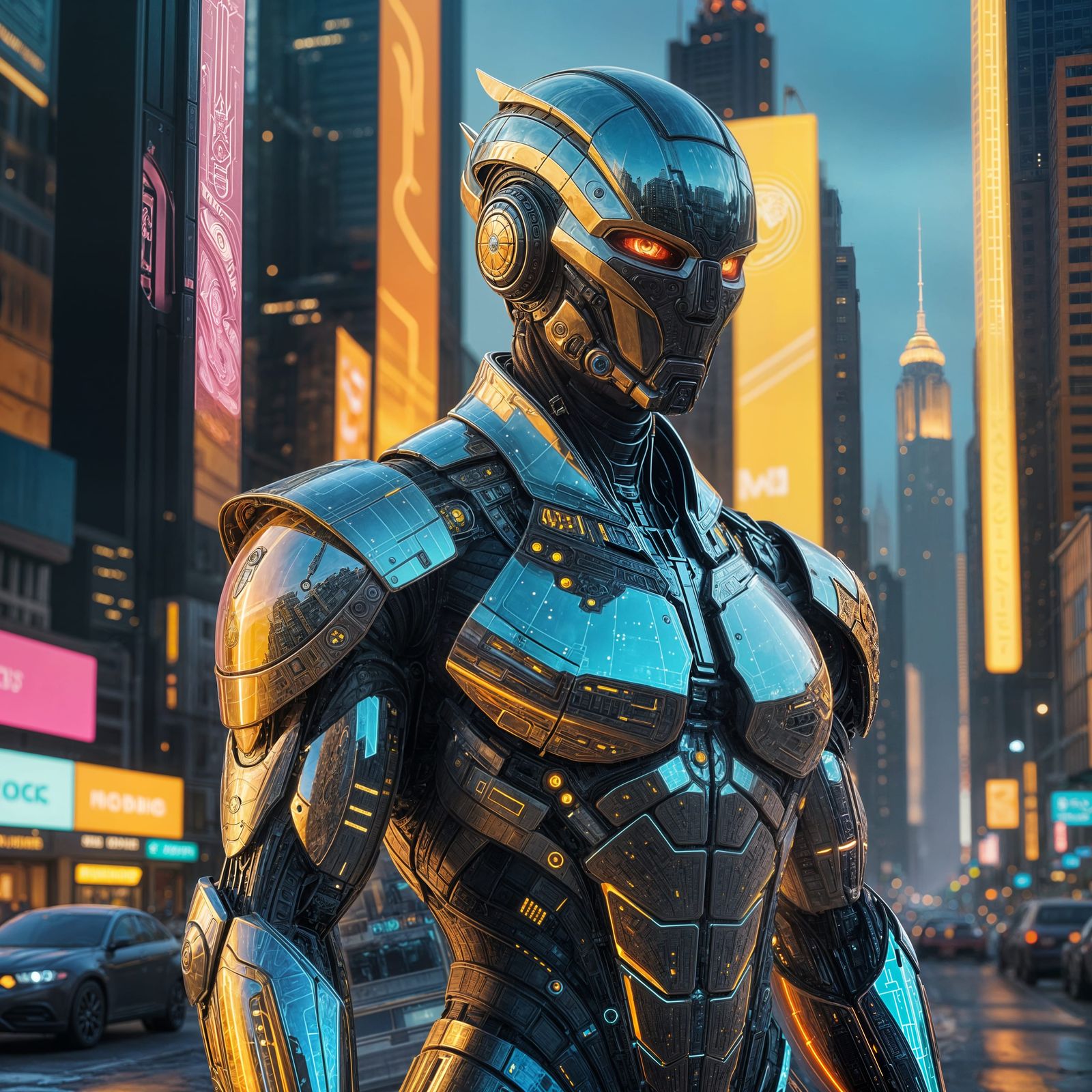 Visionary Futuristic Architect in a World of Complex Harmony