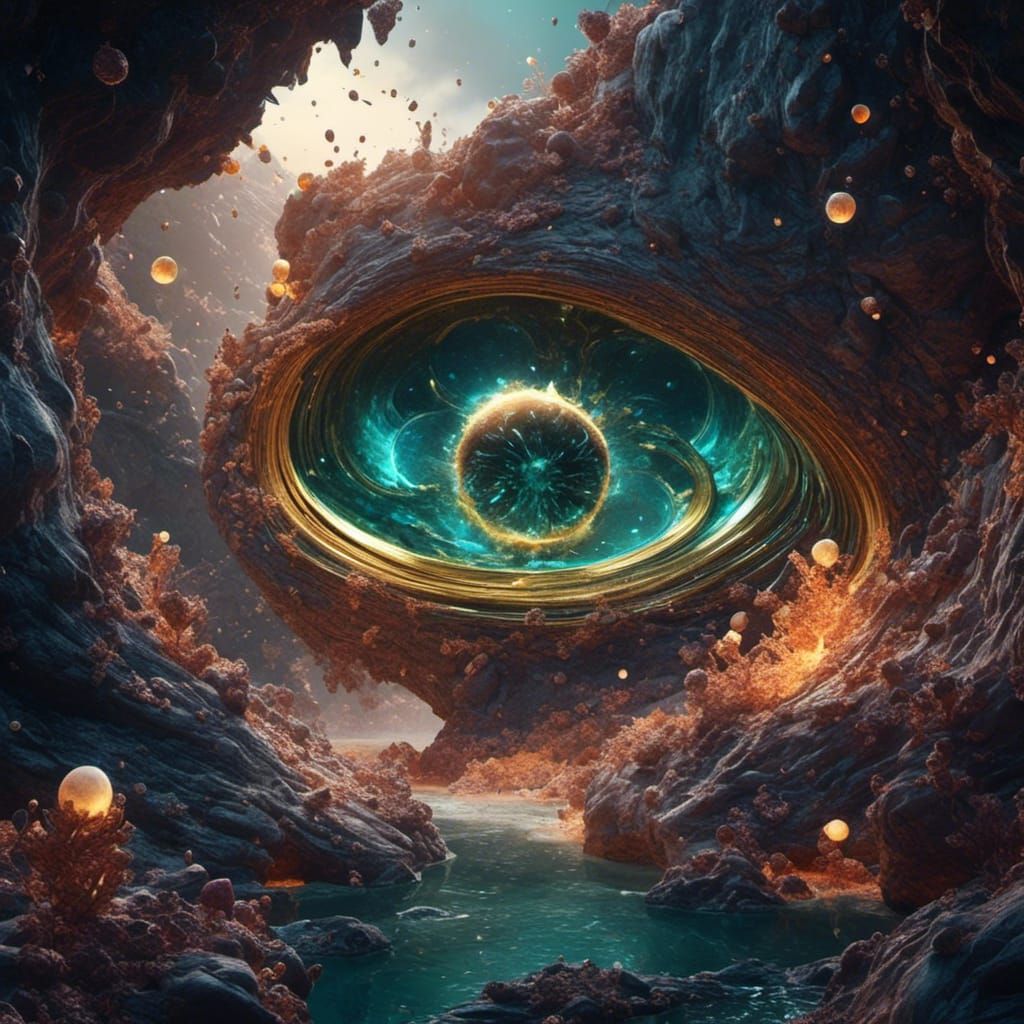 Detailed Onion Layers in Matte Painting Style