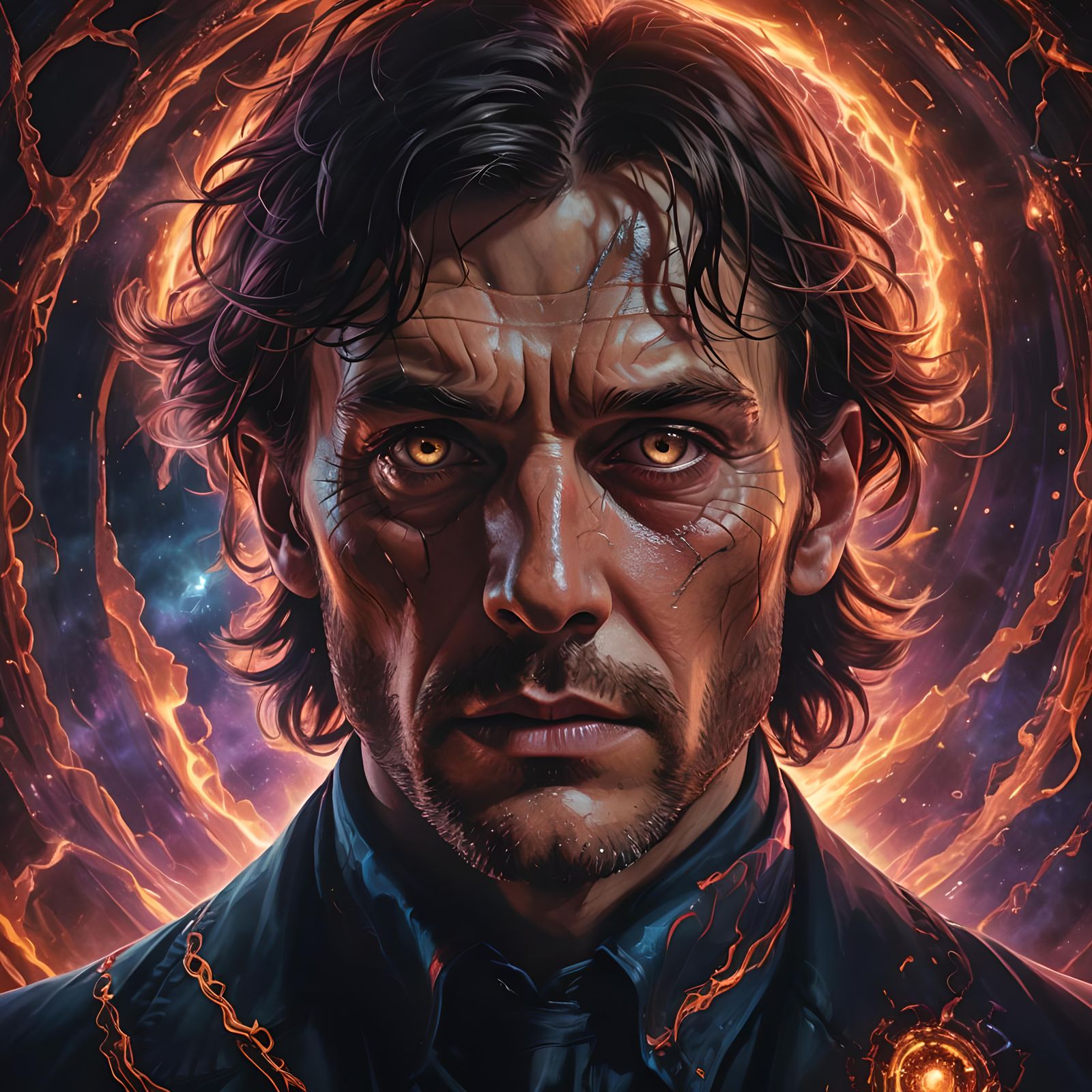 Encounter with a Darker Self Through a Vibrational Portal