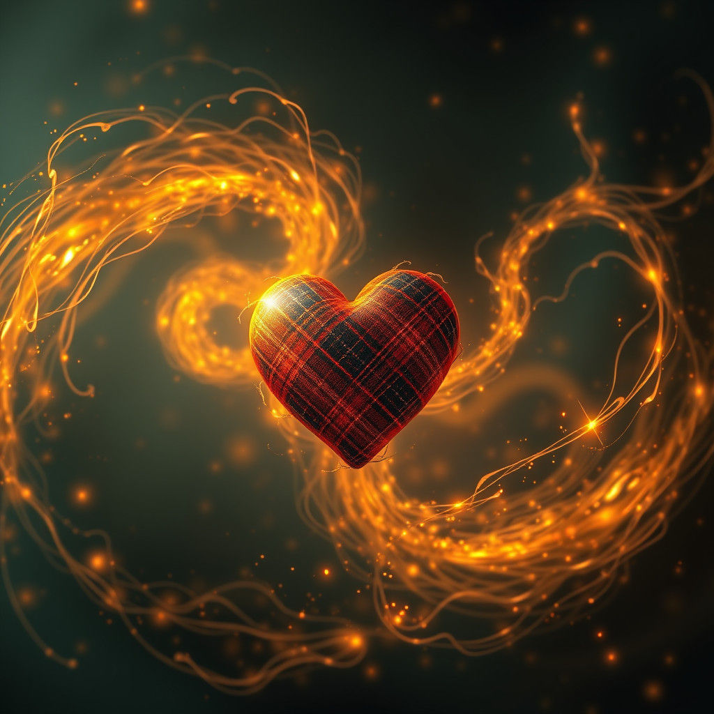 Tartan Heart in Whisky Tears: A Scottish Dreamscape