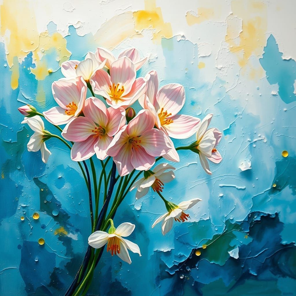 Vibrant Spring Florals in Bold, Textural Style
