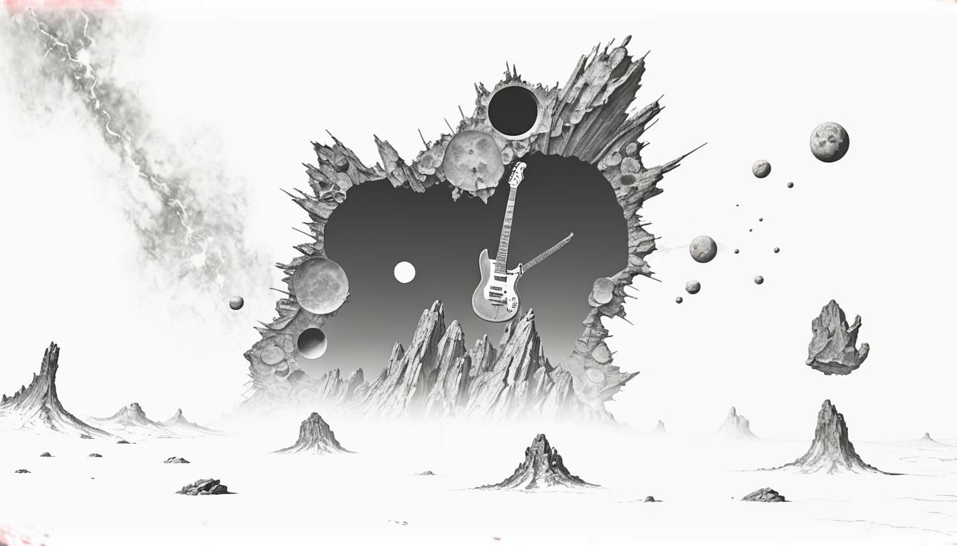 Hard Rock Band on Pluto: Surreal Concept Art