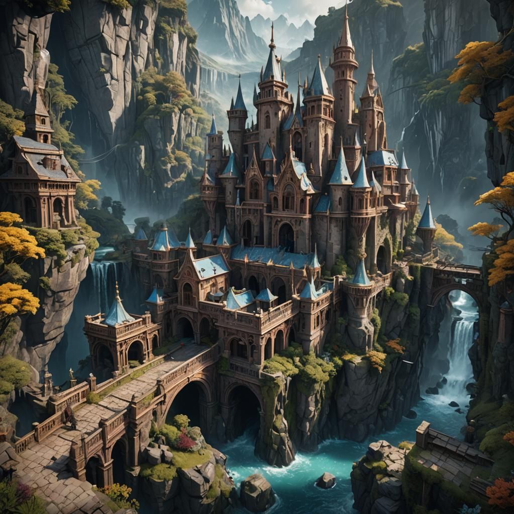 Fantastical Matte Painting in Deep Color