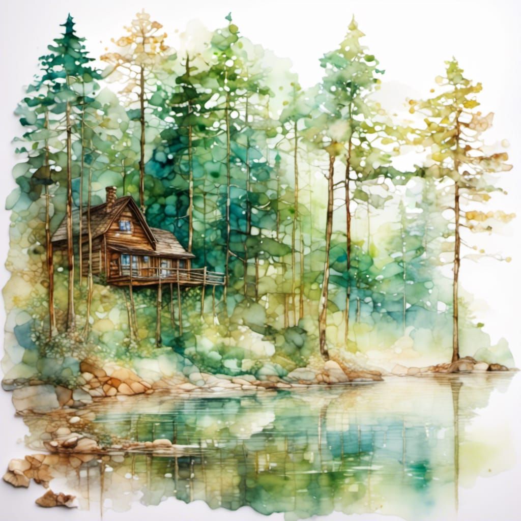 Alcohol Ink and Watercolor