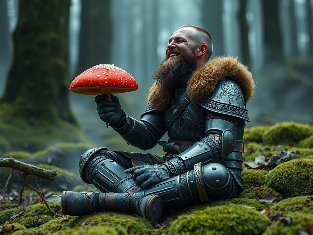 Viking Warrior in Blissful Ecstasy