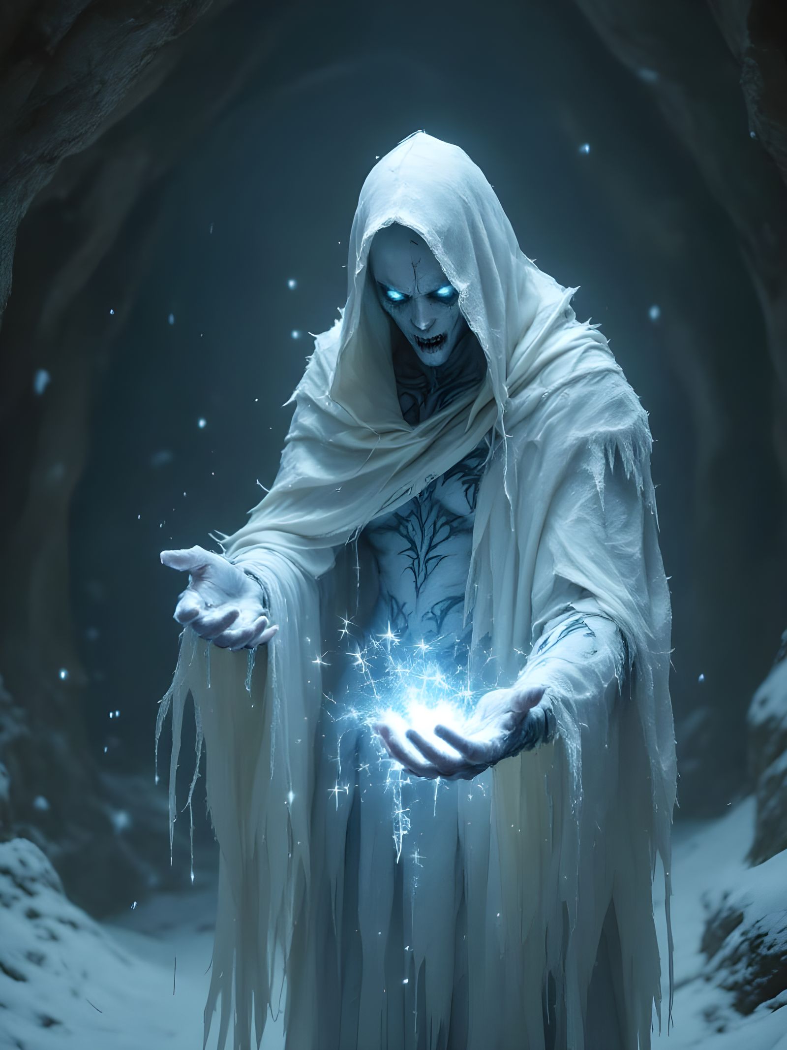 Dark Fantasy Cultist in Gothic Haze