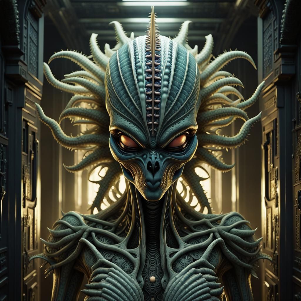 Creepy alien skinwalker