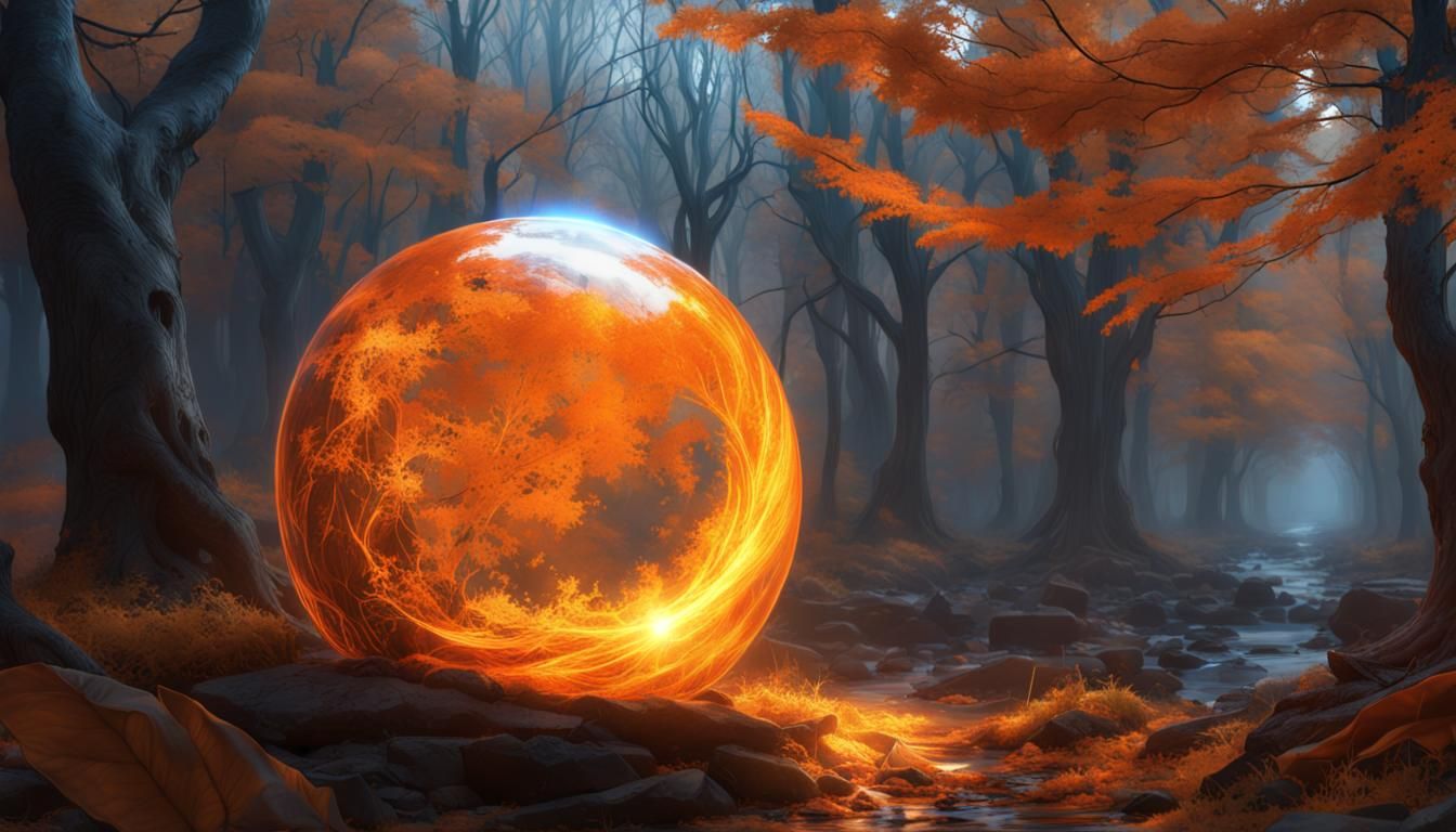 Autumn and Winter Spirit in Hyperdetailed Digital Art