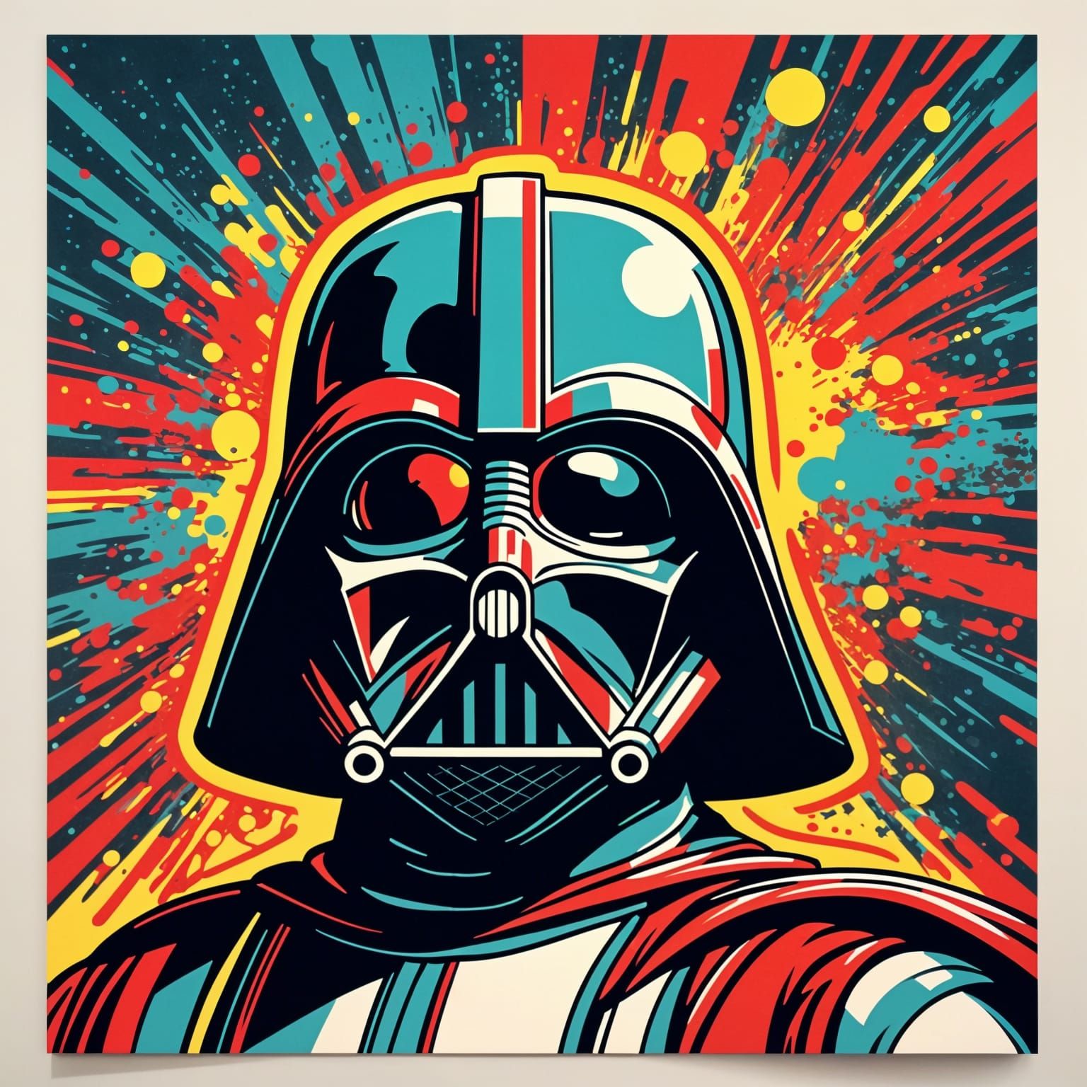 Star Wars "May the Force" in Comic Book Style