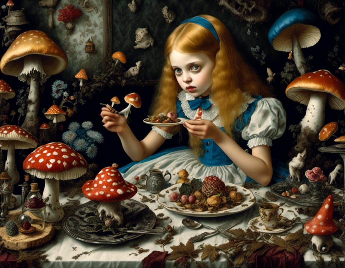 Alice in Wonderland: A Gothic Horror Dreamscape