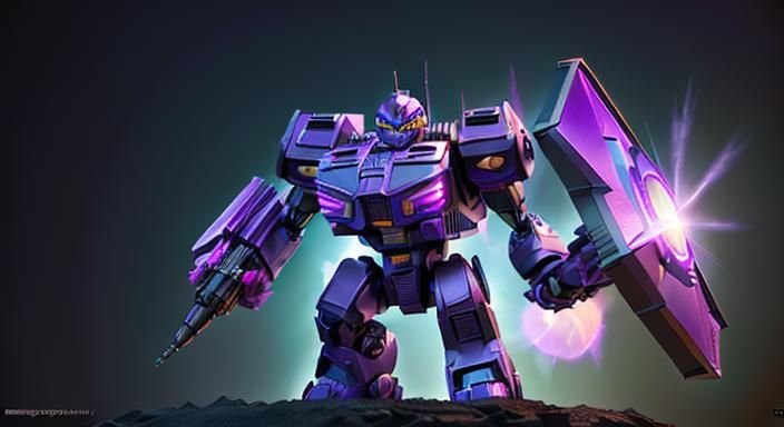 Shockwave Transformer in Pixar-Style 3D Digital Art