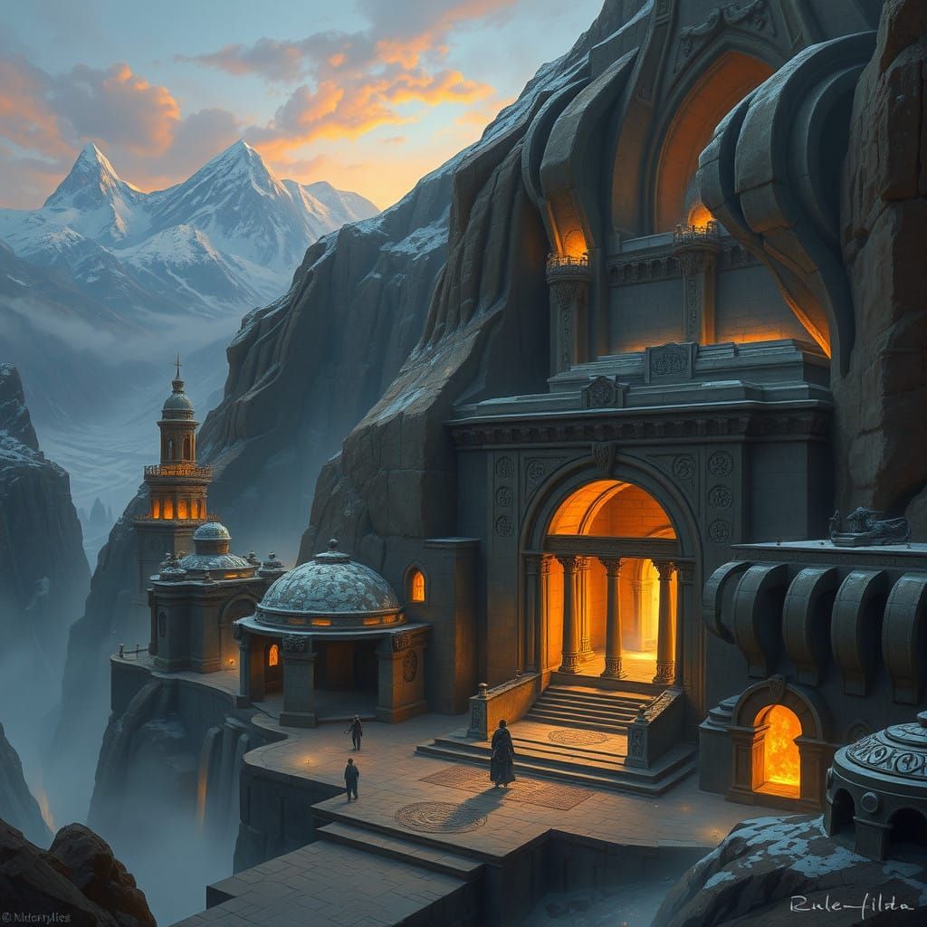 Ancient Dragon City Carved into Mountainside