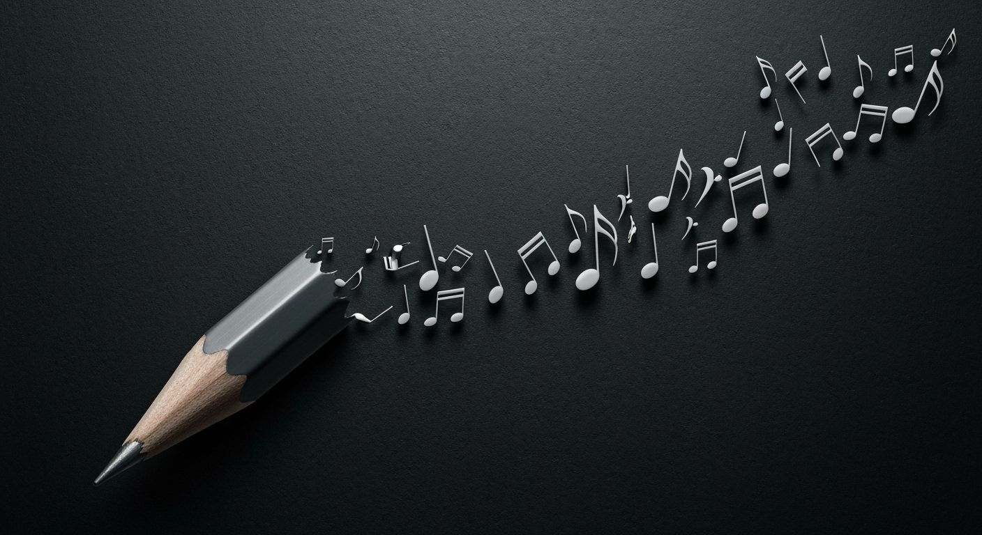 Pencil Transforms into Musical Notes: Surreal Macro Photogra...