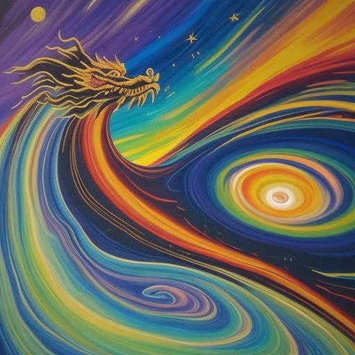 Chinese Dragon Crossing Mars with Saturn and Venus