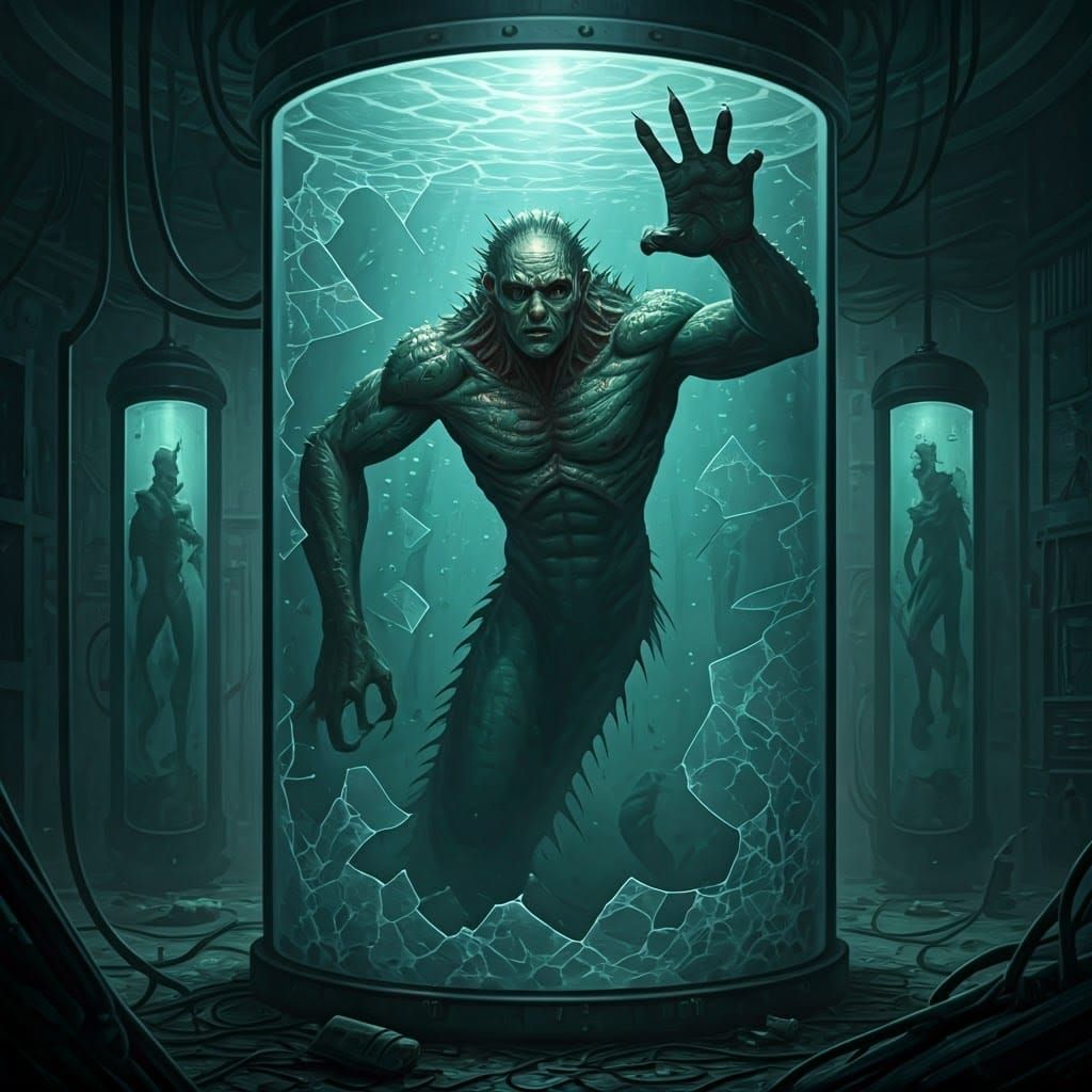 Terrifying Moray Eel Sea Monster Emerges from Tank