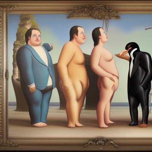 Penguin's Style Advice in Botero Art