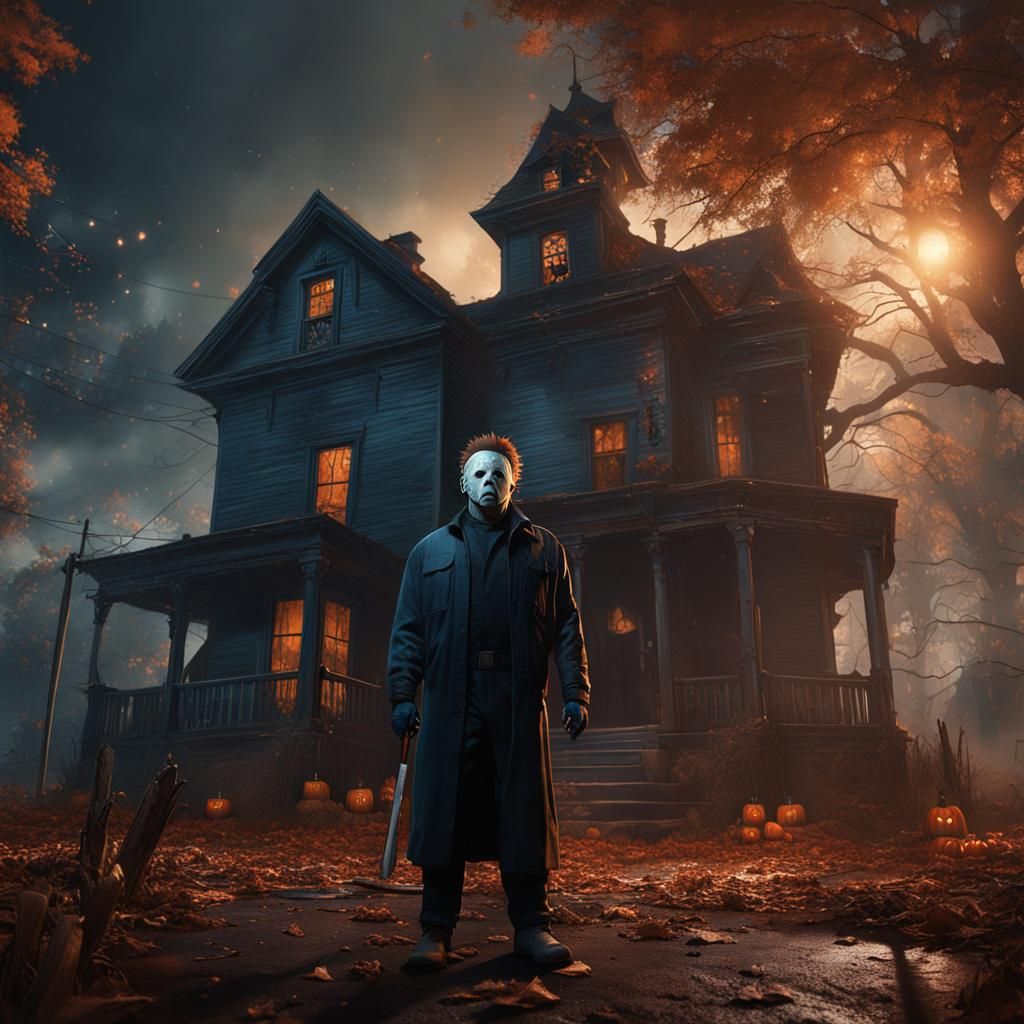 Michael Myers Halloween: Detailed Matte Painting