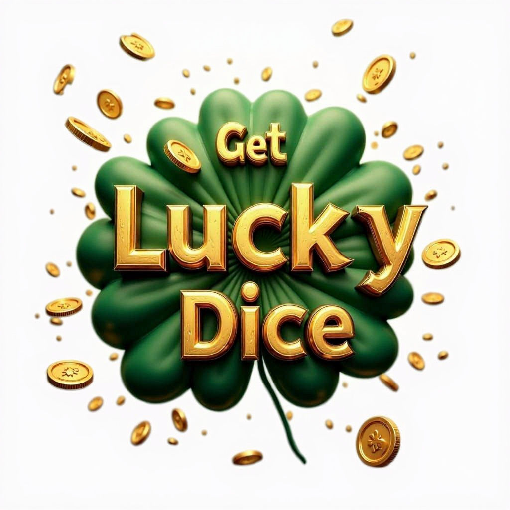 Get Lucky Dice in Playful Gold 3D Animation