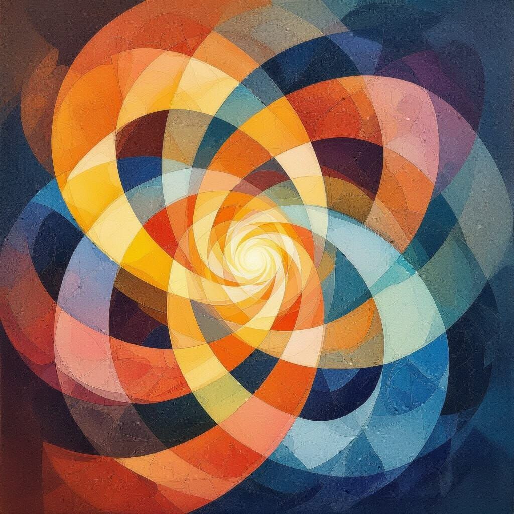 Abstract Hope Swirls: Financial Freedom in Dynamic Colors