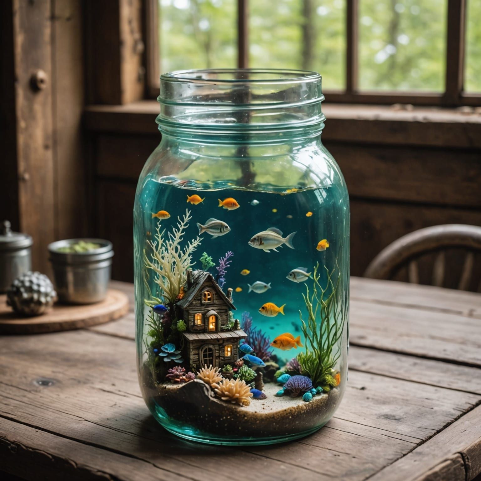 Underwater Kingdom in a Jar: Miniature World