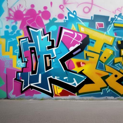 Graffiti Art: "OMG!" on Urban Brick Wall