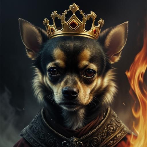 King Chihuahua in Golden Light: A Cinematic Portrait