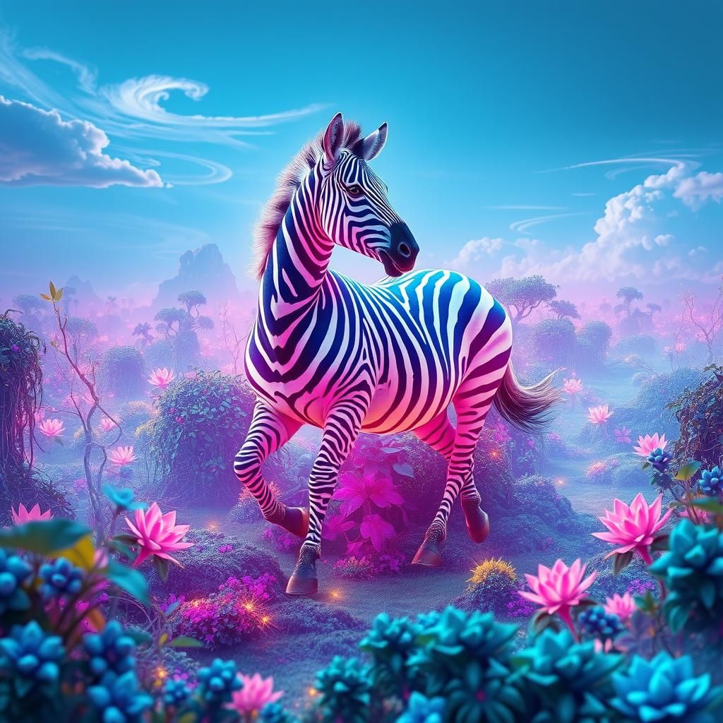 Neon Zebra