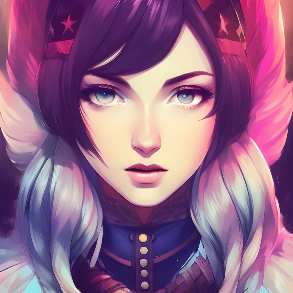 Epic Portrait of Woman with Sunglasses in Grunge Style