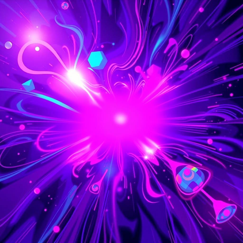 Graffiti-Style "Oh Yeah!" in Psychedelic Cyberpunk Art