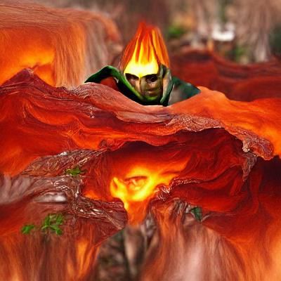 Fiery Vale of Doom: A Hellish Landscape