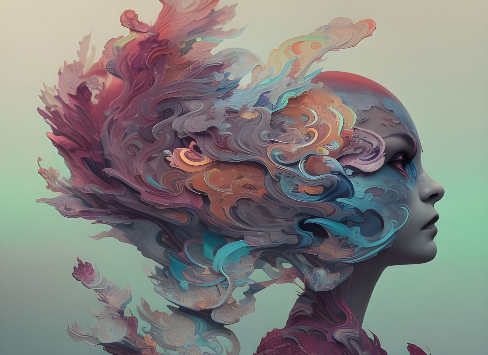 Clocktower Folds: Hyperrealistic Acrylic Octane Render