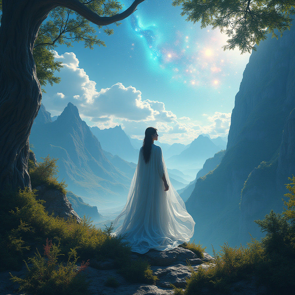 Celestial Being on Earth: Fantasy Concept Art