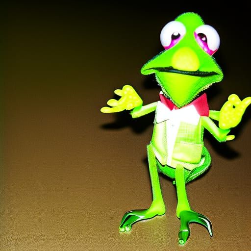 Pimped Up Kermit the Frog: AI Art